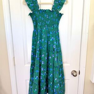 open lace back dress Hill House Home Women's The Scarlett Midi Nap Dress - English Daisy
